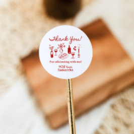 Adesivo Redondo Chá de Noiva That's Amore Italian Pizza