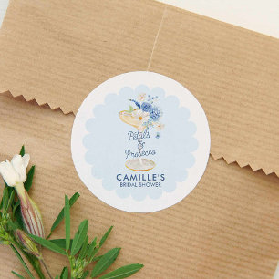 Adesivo Redondo Chá de panela Azul