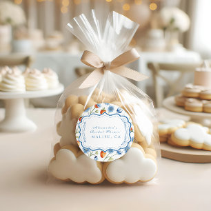 Adesivo Redondo Chá de panela Berry Vine Romance