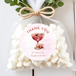 Adesivo Redondo Chá de panela Brunch e Bubbles