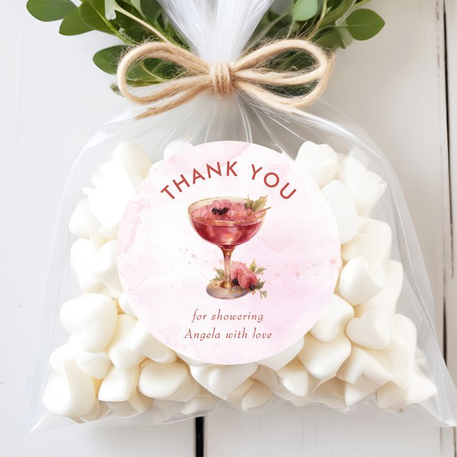 Adesivo Redondo Chá de panela Brunch e Bubbles (Criador carregado)