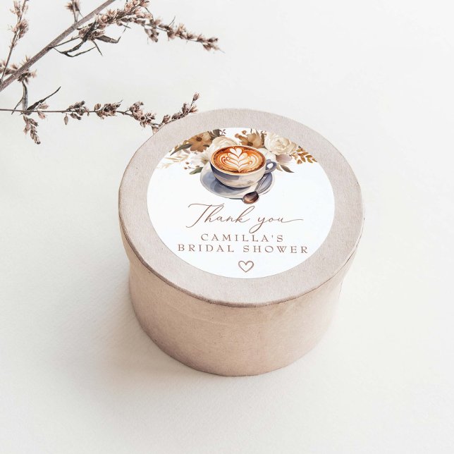 Adesivo Redondo Chá de panela Café Boho (Criador carregado)