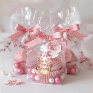 Adesivo Redondo Chá de panela Cherry Blossom Delight