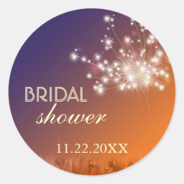 Adesivo Redondo Chá de panela Dandelion do Jardim Crepústico