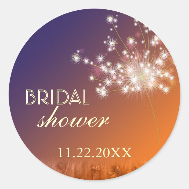 Adesivo Redondo Chá de panela Dandelion do Jardim Crepústico (Frente)