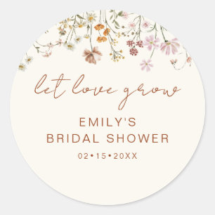 Adesivo Redondo Chá de panela De Flor Selvagem