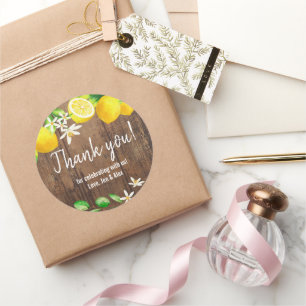 Adesivo Redondo Chá de panela de limão