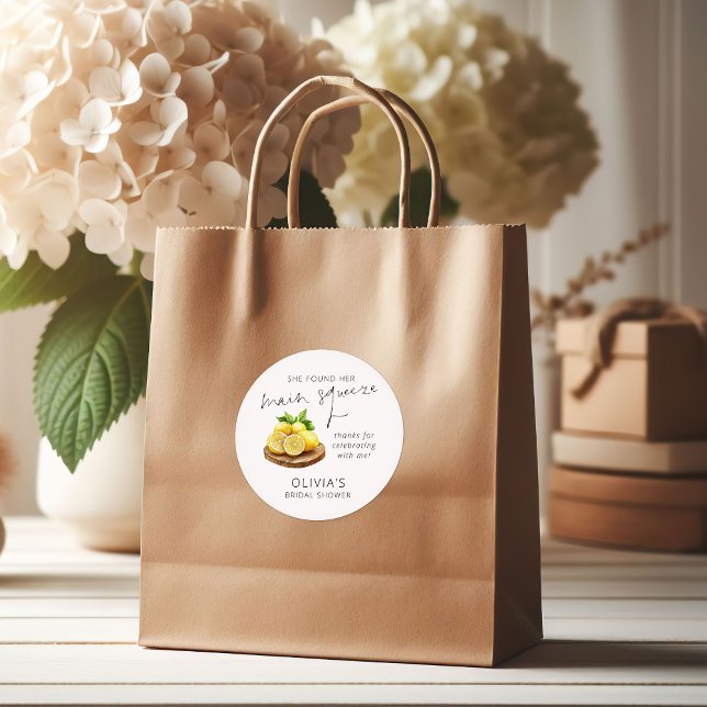 Adesivo Redondo Chá de panela De Limão De Pressão Principal Obriga (Criador carregado)