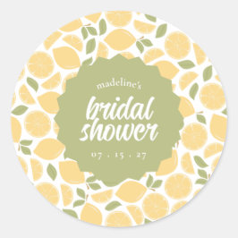Adesivo Redondo Chá de panela de limões ou Casamento Personalizado