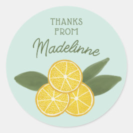 Adesivo Redondo Chá de panela de Limon Cake