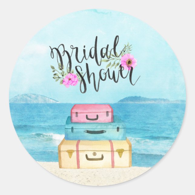 Adesivo Redondo Chá de panela de Lua de Honra (Frente)