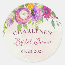 Adesivo Redondo Chá de panela de Morango e Sonho de Marfim