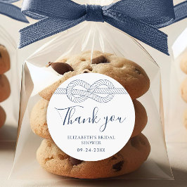 Adesivo Redondo Chá de panela de nó de corda náutica