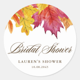 Adesivo Redondo Chá de panela de outono Russo