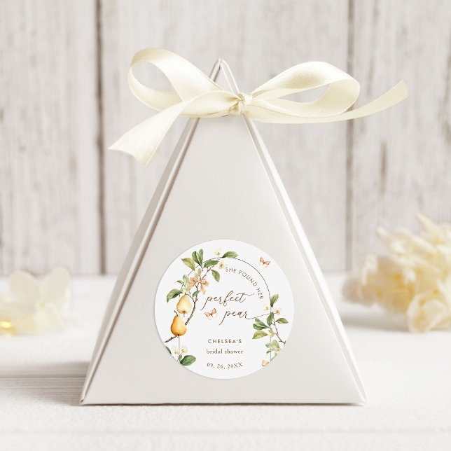 Adesivo Redondo Chá de panela de Par Perfeito com Aquarela Floral (Criador carregado)