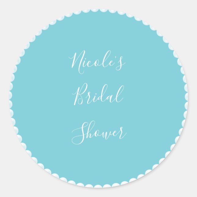 Adesivo Redondo Chá de panela de pérolas de vidro (QUALQUER COR) (Frente)