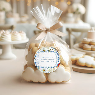 Adesivo Redondo Chá de panela de pincel flexível Berry