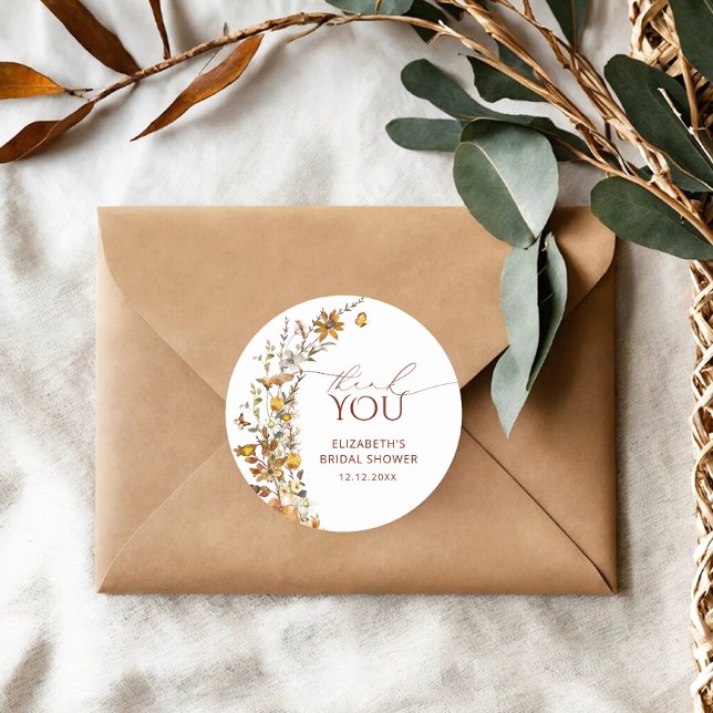 Adesivo Redondo Chá de panela de Prados Russo de Flor Selvagem (Criador carregado)