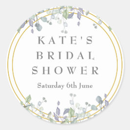 Adesivo Redondo Chá de panela de Sage e Lilac Pasture