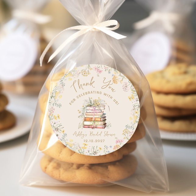 Adesivo Redondo Chá de panela de Storybook do Tema do Livro (Criador carregado)