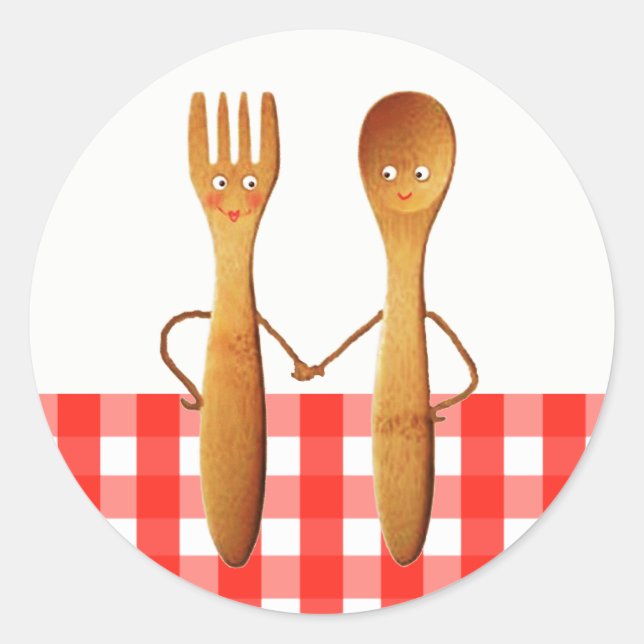 Adesivo Redondo Chá de panela de Verão (Frente)