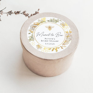 Adesivo Redondo Chá de panela elegante destinado a abelha