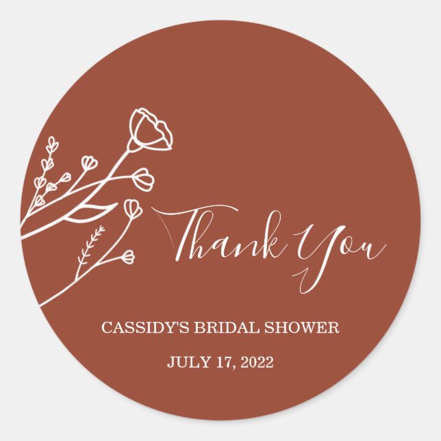 Adesivo Redondo Chá de panela Favor Stickers (Frente)