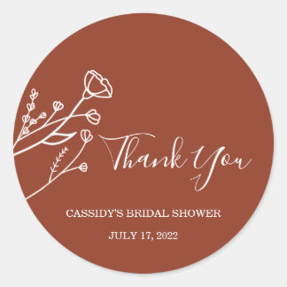 Adesivo Redondo Chá de panela Favor Stickers