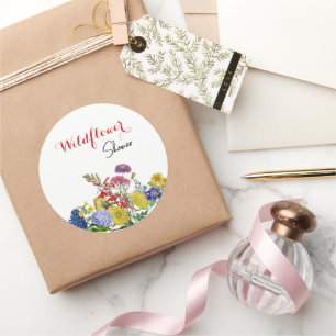 Adesivo Redondo Chá de panela Floral de Vidraça Selvagem