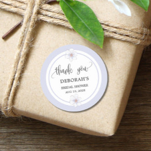 Adesivo Redondo Chá de panela Floral lavanda