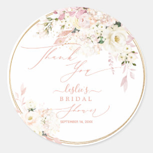 Adesivo Redondo Chá de panela H2 Dusty Rosa Hydrangea Cream Rosa