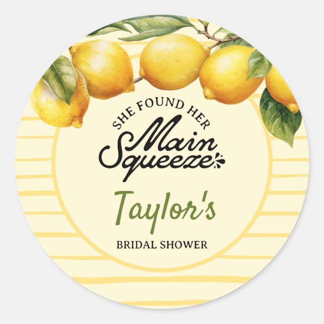 Adesivo Redondo Chá de panela Limon Stickers (Frente)