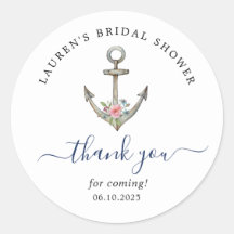 Chá de panela náutico da âncora d'água Obrigado