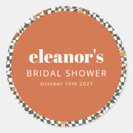 Adesivo Redondo Chá de panela Personalizado do Cogumelo do Verific