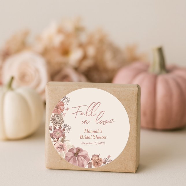 Adesivo Redondo Chá de panela Pumpkin Apaixonado (Criador carregado)