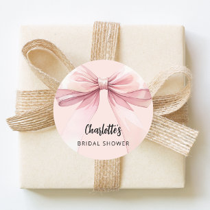 Adesivo Redondo Chá de panela rosa arco