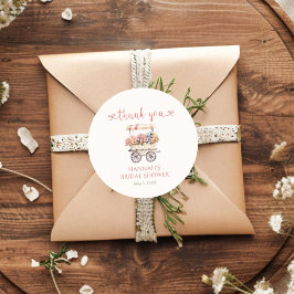 Adesivo Redondo Chá de Panela She's Fresh Off The Market 