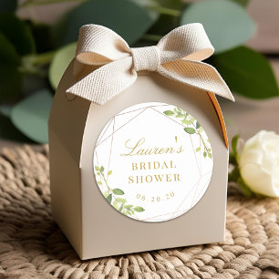 Adesivo Redondo Chá de panela Verde Geométrico Moderno