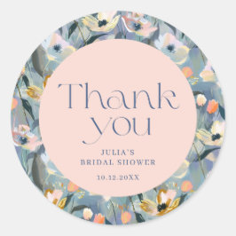 Adesivo Redondo Chá de panela Vintge Retro Obrigado