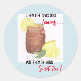 Adesivo Redondo Chá Doce