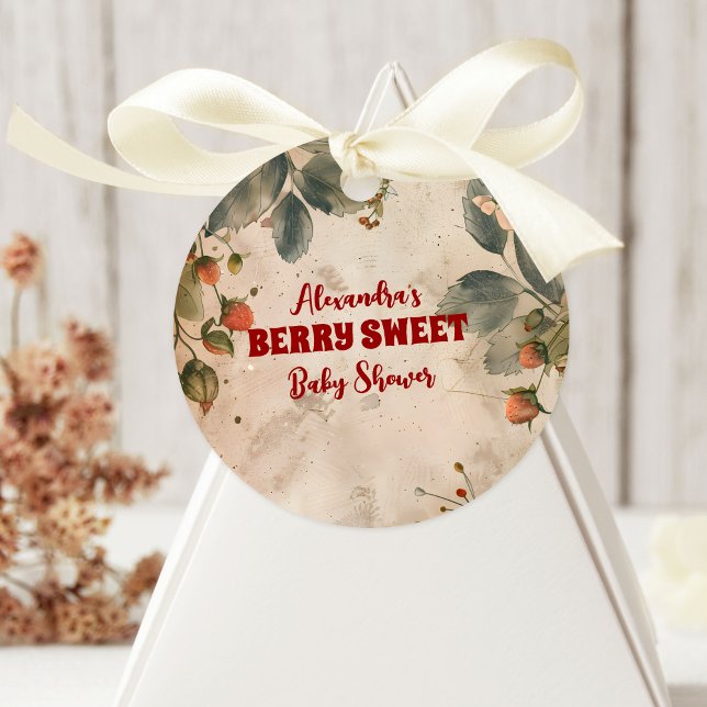 Adesivo Redondo Chá doce de morango (Criador carregado)