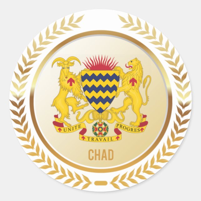 Adesivo Redondo Chad Casaco De Braços (Frente)