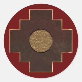 Adesivo Redondo Chakana Cross