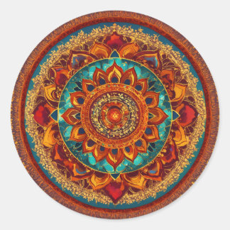 Adesivo Redondo Chakra Mandala Harmony Sticker