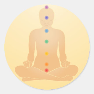 Adesivo Redondo Chakras Stickers