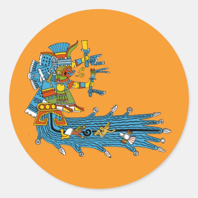 Adesivo Redondo Chalchiuhtlicue (Frente)