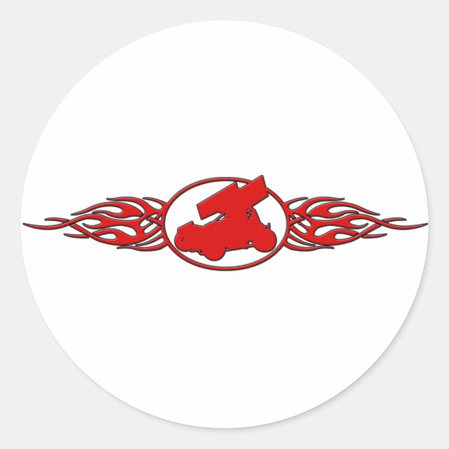 Adesivo Redondo Chama5 (Frente)