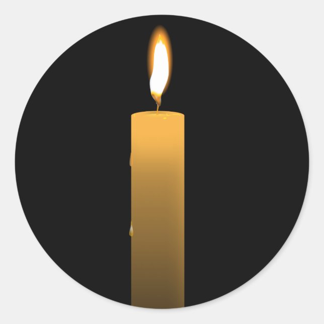 Adesivo Redondo Chama Eterna (Frente)