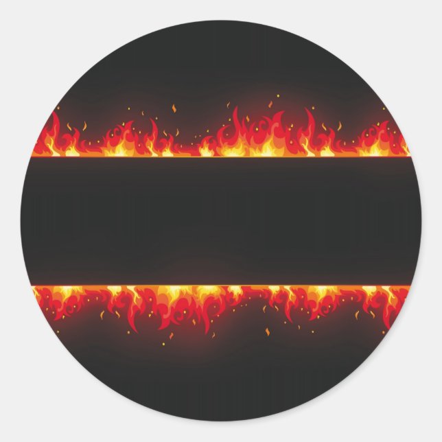 Adesivo Redondo chama nº 2 (Frente)