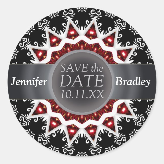 Adesivo Redondo Chama preta/branca esmerilada Guarde o ponteiro de (Frente)